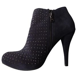 Patrizia Pepe PATRIZIA PEPPE – BOOTS DAIM MARINE – T.40 Bleu Marine