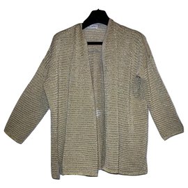 Autre Marque Vintage Oversize-Strickjacke Golden