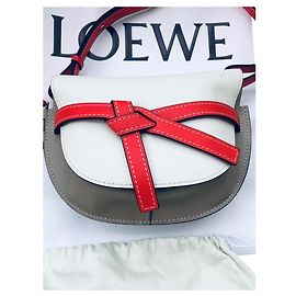 Borsa piccola Loewe Gate bianca in pelle Bianco