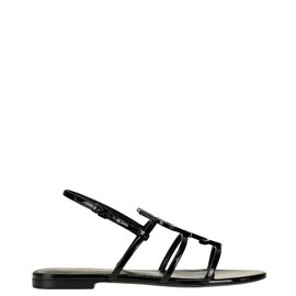 Saint Laurent-SAINT LAURENT Cassandra sandals with NEW logo-Black