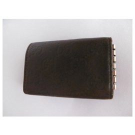 Gucci-Gucci Key Holder Wallet-Brown