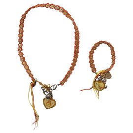 Reminiscence-necklace and bracelet-Golden