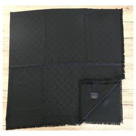 Louis Vuitton-Black Louis Vuitton shawl-Black
