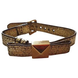 Kate Spade pulseira de couro de ouro Dourado
