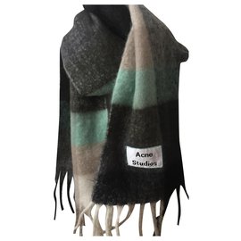 Sciarpa maxi con frange Acne Studios Multicolore