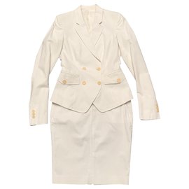 Jean Paul Gaultier-Skirt suit-Cream