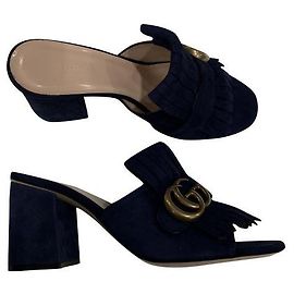 Gucci Marmont mules Navy blue