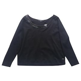 Camicia Diesel a maniche lunghe nera in cotone XS Nero