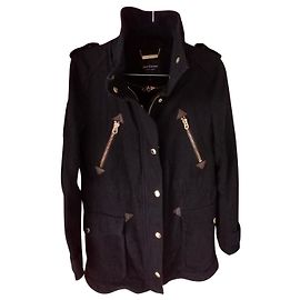 Parka 3 en 1 Juicy Couture Negra de Algodón Negro