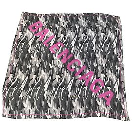 Balenciaga Schal Grau Fuschia