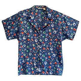 Cacharel Vintage blumiges Hemd Mehrfarben
