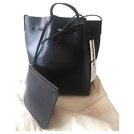 Bolsa saco Mansur Gavriel GM Preto Preto