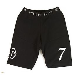 Philipp Plein Pantaloncini Philpp Plein Junior Boxer Bermuda in bianco e nero per ragazzi 14 anni o uomini XS Nero Bianco