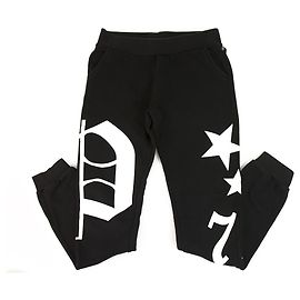 Philipp Plein Calças de moletom junior Philpp Plein, preto e branco para meninos 12-13 anos Preto Branco