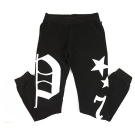 Philipp Plein-Philpp Plein junior Sweatpants Trousers Black and White for Boys 12-13 years old-Black,White