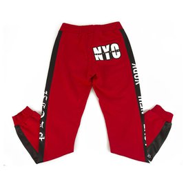 Philipp Plein-Philpp Plein junior Sweatpants Trousers Red and black for Boys 12-13 years old-Black,Red