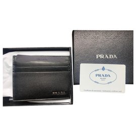 Prada-Prada card wallet new-Black