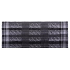 Fendi-Fendi Gray Zucca Wool Scarf-Grey