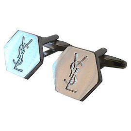 Yves Saint Laurent Abotoaduras Prata