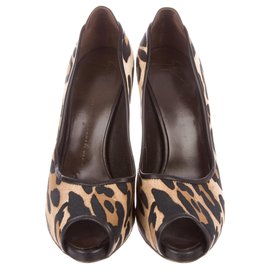 Giuseppe Zanotti-Zapatos con peeptoe de leopardo-Estampado de leopardo