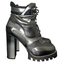 Louis Vuitton Digital Gate Ankle Boots Metallic