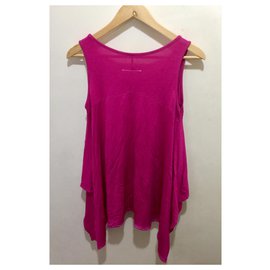 Mm6-Asymmetric tunic by MM6 NEW-Pink,Fuschia