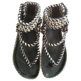 Isabel Marant sandali Nero Bianco