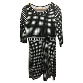 Max Mara Robe noire et blanche Noir Blanc