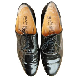 Joseph Fenestrier-varnished derbies Unic Joseph Fenestrier p 46-Black