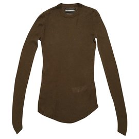 Zadig & Voltaire Deluxe Pullover khaki Wolle und Seide Khaki
