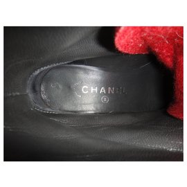 Chanel-bottines Chanel p 37-Gris