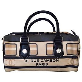 Borsa Boston CHANEL Graffiti Le Train Nero