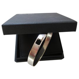 Dinh Van Silver lock bracelet. Silvery