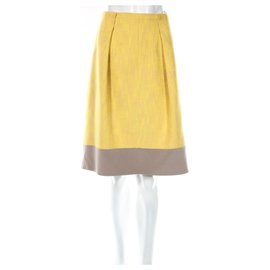 Carven-Skirts-Grey,Yellow