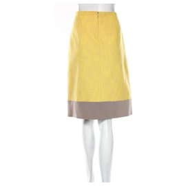 Carven-Skirts-Grey,Yellow