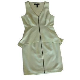 Vestido Bcbg Max Azria Amarillo Limón de Algodón Otro