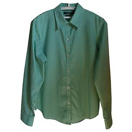 Camicia Lauren Ralph Lauren Quadretti Verde e Bianca Oversize Verde