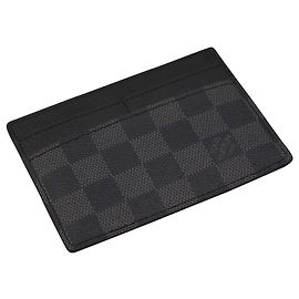 Tarjetero Louis Vuitton en monograma damier. Gris antracita