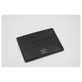 Louis Vuitton-Porta-cartões Louis Vuitton em monograma damier.-Cinza antracite