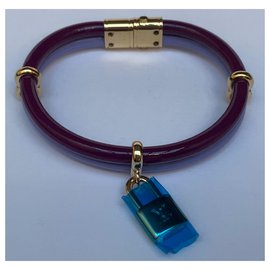 Louis Vuitton-Keep it twice bracelet burgundy and purple.-Dark red,Purple