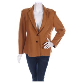 Marc Cain Orange Wool Blazer Other Orange