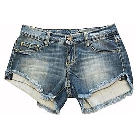 Short en jean Pinko bleu Bleu