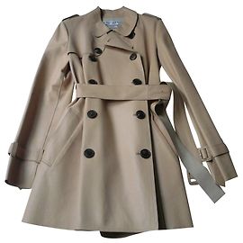 CHRISTIAN DIOR – TRENCH BEIGE CUIR T40 Beige