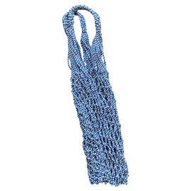 Céline Borsa a rete in cotone Celine Blu