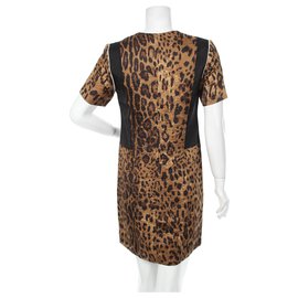 Sandro-Vestidos-Multicolor,Estampado de leopardo