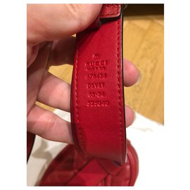 Gucci-Cinturón de marmont-Roja