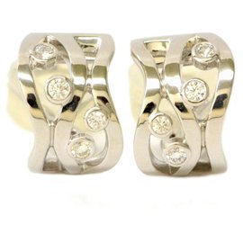Mikimoto-Mikimoto Diamond Earrings Ear Clip-Golden