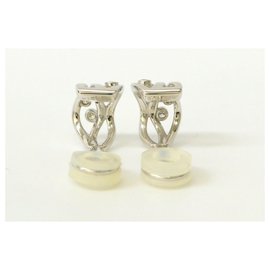 Mikimoto-Orecchini per orecchini con diamanti Mikimoto-D'oro