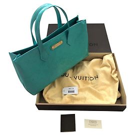 LOUIS VUITTON Wilshire Monogram Vernis Blue Lagoon Turquoise