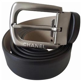 Chanel men's belt Black
